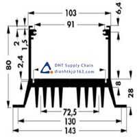 FISCHER ELEKTRONIK_SK 61/100 SA Fans and Thermal Management Accessories